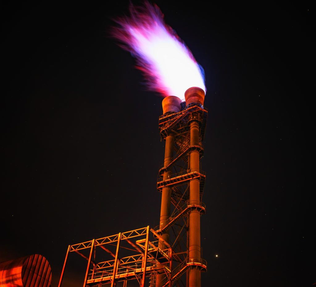 Immagine stabilimento produzione gas
