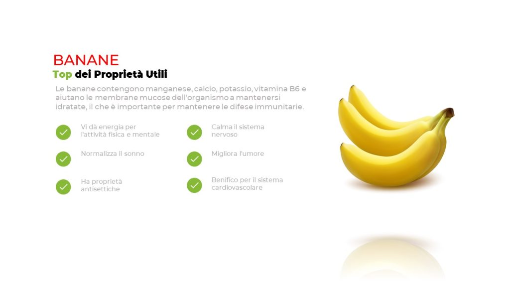 Banane ed i suoi benefici